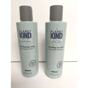 Gillette Planet Kind Cucumber & Vitamin E Refreshing Face Wash 6.7 Oz Lot‎ of 2